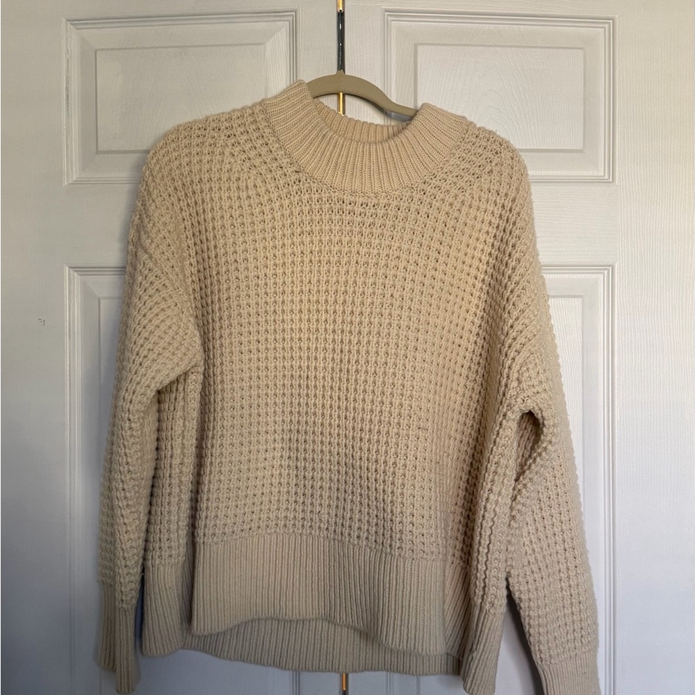 Everlane Textured Cream Sweater